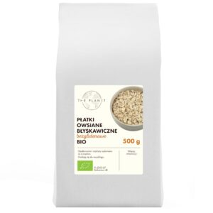 PŁATKI OWSIANE BŁYSKAWICZNE BEZGLUTENOWE BIO 500 g - THE PLANET (4 szt.)