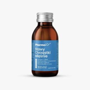 SHOT KOLAGEN NA STAWY, CHRZĄSTKI, MIĘŚNIE BEZGLUTENOWY 100 ml - PHARMOVIT (SUPPLES & GO) (4 szt.)
