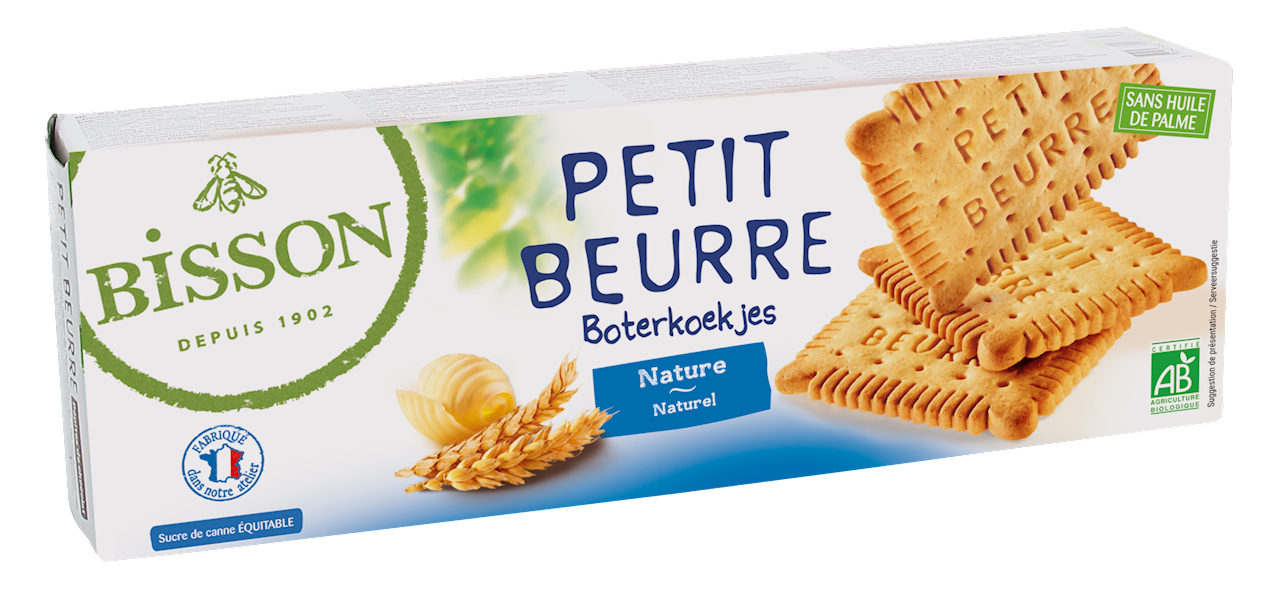 HERBATNIKI MAŚLANE PETIT BEURRE BIO 150 g - BISSON (2 szt.)
