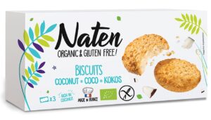 CIASTKA KOKOSOWE BEZGLUTENOWE BIO 150 g - NATEN (2 szt.)