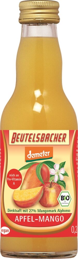 SOK JABŁKO - MANGO NFC DEMETER BIO 200 ml - BEUTELSBACHER (3 szt.)
