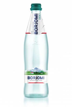 NATURALNA WODA MINERALNA GAZOWANA 500 ml (SZKŁO) - BORJOMI (4 szt.)