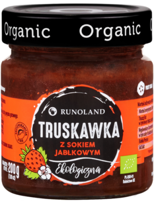 SŁODKA PRZEKĄSKA TRUSKAWKA  BIO 200 g - RUNOLAND (3 szt.)