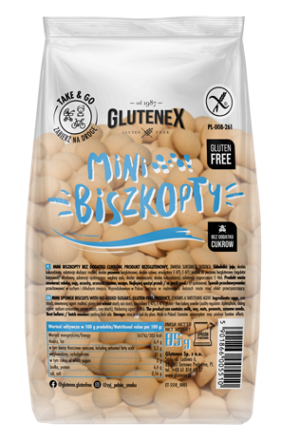 BISZKOPTY MINI BEZ DODATKU CUKRÓW BEZGLUTENOWE 85 g - GLUTENEX (3 szt.)