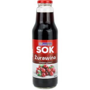 SOK Z ŻURAWINY 750 ml - NATURAVENA (4 szt.)