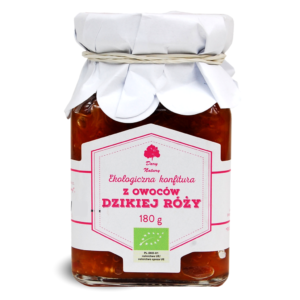 KONFITURA Z OWOCÓW DZIKIEJ RÓŻY BIO 180 g - DARY NATURY (2 szt.)