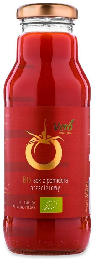 SOK POMIDOROWY PRZECIEROWY BIO 300 ml - VERO (4 szt.)