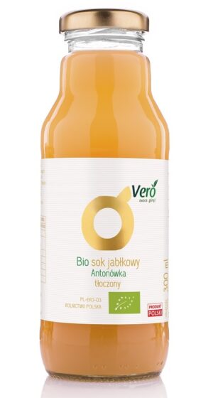 SOK JABŁKOWY ANTONÓWKA NFC BIO 300 ml - VERO (4 szt.)