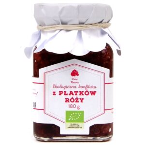 KONFITURA Z PŁATKÓW RÓŻY BIO 180 g - DARY NATURY (1 szt.)