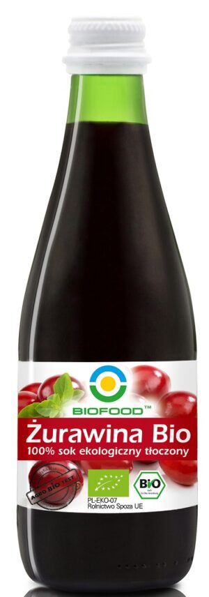 SOK Z ŻURAWINY NFC BEZGLUTENOWY BIO 300 ml - BIOFOOD (2 szt.)