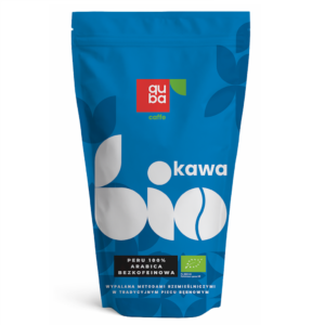 KAWA ZIARNISTA BEZKOFEINOWA ARABICA 100 % PERU BIO 500 g - QUBA CAFFE (1 szt.)
