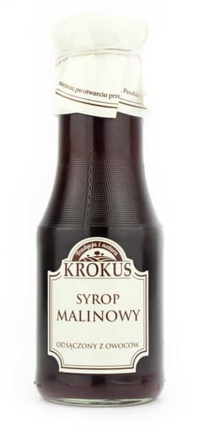 SYROP MALINOWY BEZGLUTENOWY 355 g (280 ml) - KROKUS (2 szt.)