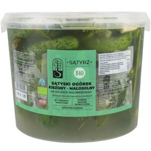 OGÓRKI MAŁOSOLNE SĄTYSKIE BIO 3,4 kg (1,7 kg) (WIADERKO) - SĄTYRZ (1 szt.)