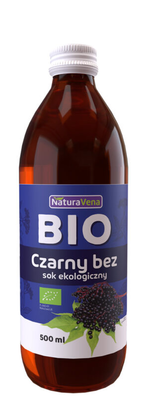 SOK Z CZARNEGO BZU BIO 500 ml - NATURAVENA (3 szt.)