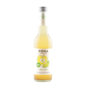 NAPÓJ MUSUJĄCY JABŁKO - LIMONKA BEZ DODATKU CUKRÓW BIO 330 ml - PONA (3 szt.)