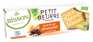 HERBATNIKI MAŚLANE PETIT BEURRE Z CZEKOLADĄ BIO 197 g - BISSON (2 szt.)