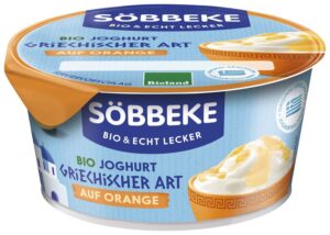 JOGURT TYPU GRECKIEGO Z POMARAŃCZĄ IO 150 g - SOBBEKE (3 szt.)