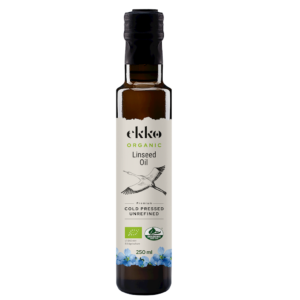 OLEJ LNIANY TŁOCZONY NA ZIMNO OMEGA-3 BIO 250 ml - EKKO (2 szt.)