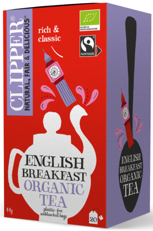 HERBATA CZARNA ENGLISH BREAKFAST FAIR TRADE BIO (20 x 2,2 g) 44 g - CLIPPER (3 szt.)