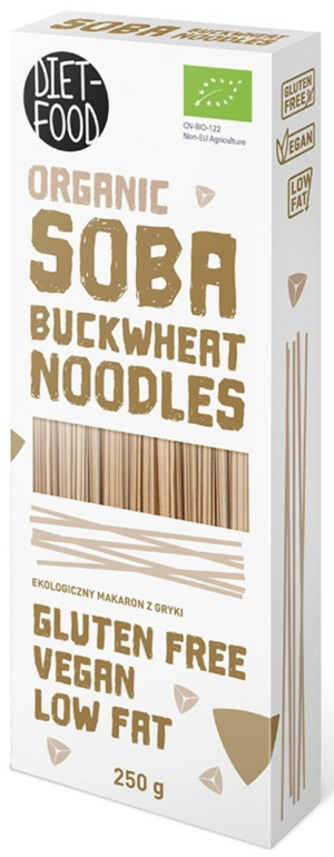 MAKARON (GRYCZANY) NOODLE SOBA BIO 250 g - DIET-FOOD (2 szt.)