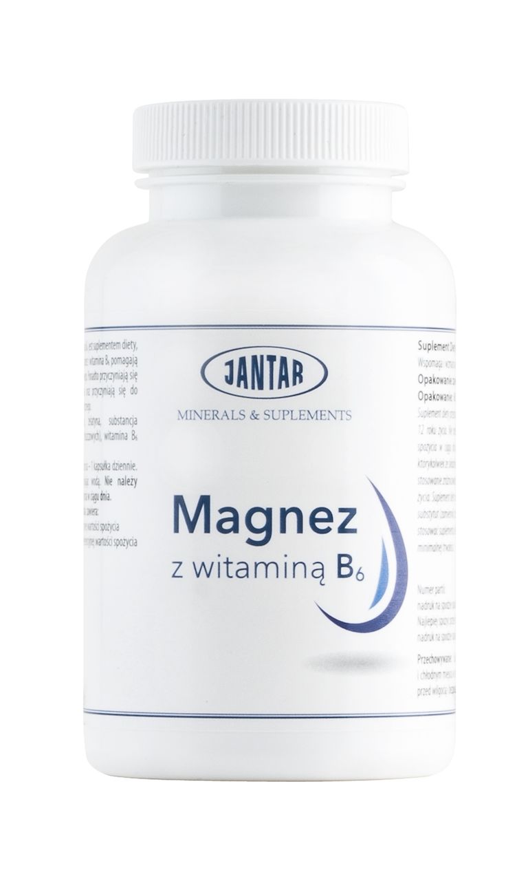 MAGNEZ + WITAMINA B6 60 KAPSUŁEK - JANTAR (2 szt.)
