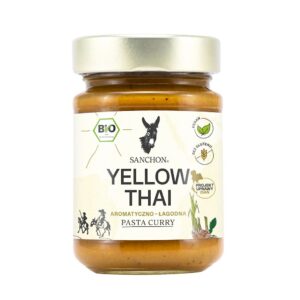 PASTA TAJSKA ŻÓŁTE CURRY BEZGLUTENOWA BIO 190 g -  SANCHON (3 szt.)