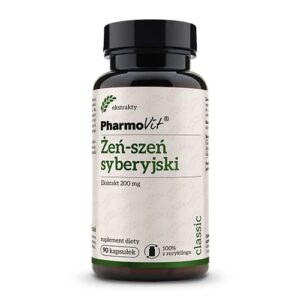 ŻEŃ-SZEŃ SYBERYJSKI (200 mg) BEZGLUTENOWY 90 KAPSUŁEK - PHARMOVIT (CLASSIC) (1 szt.)