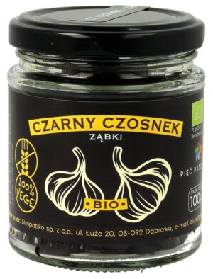 CZARNY CZOSNEK BEZGLUTENOWY BIO 100 g - PIĘĆ PRZEMIAN (1 szt.)