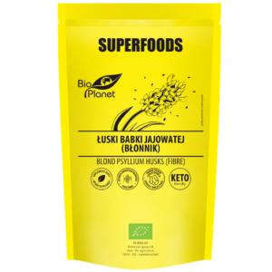 ŁUSKI BABKI JAJOWATEJ (BŁONNIK) BIO 100 g - BIO PLANET SUPERFOODS (2 szt.)