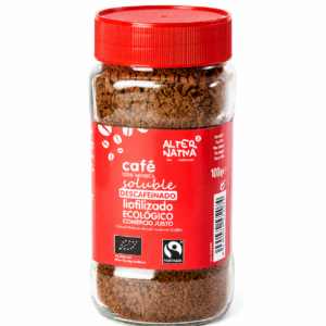 KAWA ROZPUSZCZALNA LIOFILIZOWANA BEZKOFEINOWA ARABICA 100 % FAIR TRADE BIO 100 g - ALTERNATIVA3 (1 szt.)