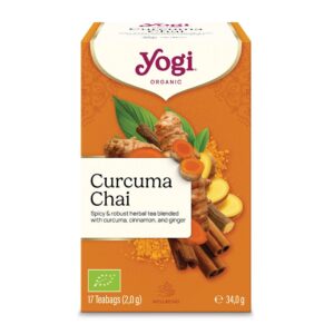 HERBATKA ZŁOTY CHAI Z KURKUMĄ (CURCUMA CHAI) BIO (17 x 2 g) 34 g - YOGI (3 szt.)