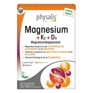MAGNEZ + WITAMINA K2 I D3 30 TABLETEK - PHYSALIS (1 szt.)