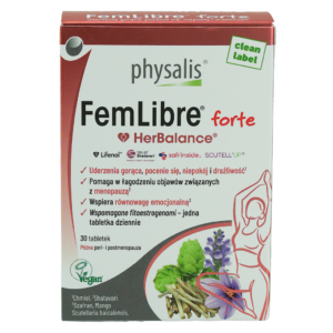TABLETKI NA MENOPAUZĘ (FEMLIBRE FORTE) 30 szt. - PHYSALIS (HERBALANCE) (1 szt.)