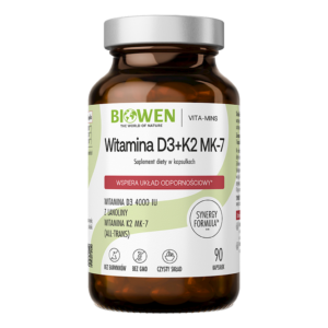 WITAMINA D3 + K2 90 KAPSŁEK - BIOWEN (1 szt.)