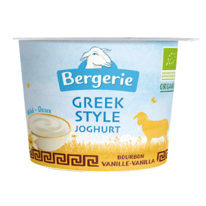OWCZY JOGURT TYPU GRECKIEGO O SMAKU WANILIOWYM BIO 250 g - BERGERIE (1 szt.)
