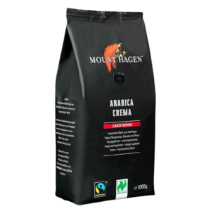 KAWA ZIARNISTA ARABICA 100 % CREMA FAIR TRADE BIO 1 kg - MOUNT HAGEN (1 szt.)