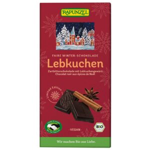 CZEKOLADA GORZKA Z PRZYPRAWĄ DO PIERNIKA BIO 80 g - RAPUNZEL (PRODUKT SEZONOWY) (1 szt.)