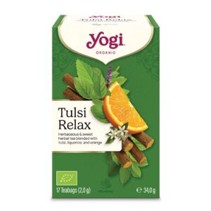 HERBATKA AJURWEDYJSKA TULSI RELAX BIO (17 x 2 g) 34 g - YOGI (3 szt.)
