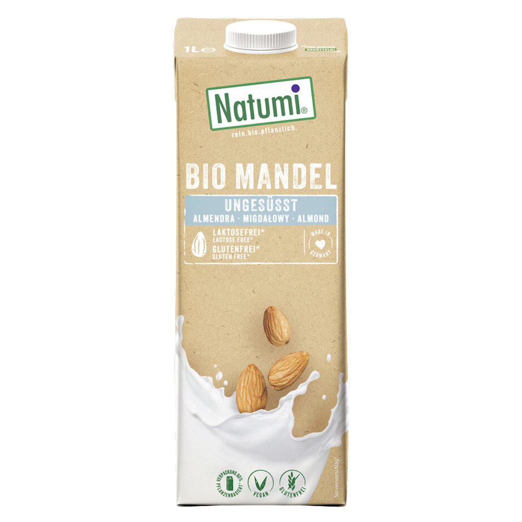 NAPÓJ MIGDAŁOWY BEZ DODATKU CUKRÓW BEZGLUTENOWY BIO 1 L - NATUMI (3 szt.)