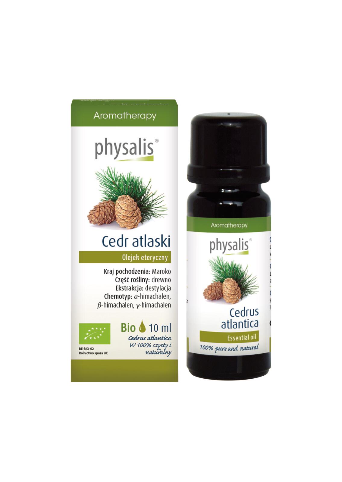 OLEJEK ETERYCZNY CEDR ATLASKI ECO 10 ml - PHYSALIS (2 szt.)