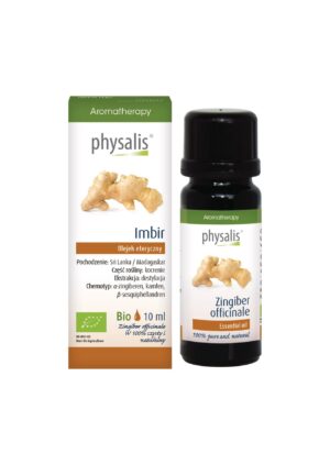 OLEJEK ETERYCZNY IMBIR BIO 10 ml - PHYSALIS (1 szt.)