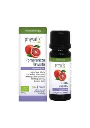 OLEJEK ETERYCZNY POMARAŃCZA KRWISTA BIO 10 ml - PHYSALIS (2 szt.)