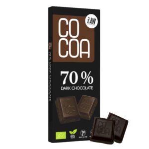 CZEKOLADA GORZKA 70 % BIO 40 g - COCOA (4 szt.)