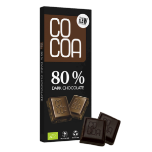 CZEKOLADA CIEMNA 80 % BIO 40 g - COCOA (3 szt.)