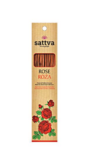 KADZIDEŁKA INDYJSKIE RÓŻA (15 szt.) 30 g - SATTVA (WELLNESS) (3 szt.)