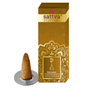 KADZIDEŁKA INDYJSKIE STOŻKOWE PALO SANTO (10 szt.) 20 g - SATTVA (AYURVEDA) (1 szt.)