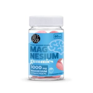 ŻELKI TRUSKAWKOWE Z MAGNEZEM BEZ DODATKU CUKRÓW 60 szt. - DIET-FOOD (1 szt.)