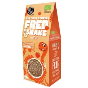 CIASTKA KOKOSOWE Z JABŁKAMI BIO 80 g - DIET-FOOD (FRED THE SNAKE) (1 szt.)