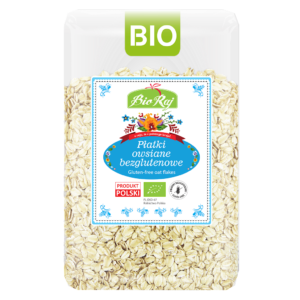 PŁATKI OWSIANE BEZGLUTENOWE BIO (POLSKA) 1 kg - BIO RAJ (2 szt.)