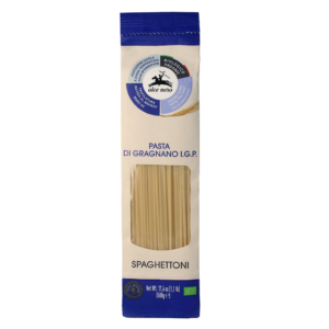 MAKARON (SEMOLINOWY - PASTA DI GRAGNANO) SPAGHETTONI BIO 500 g - ALCE NERO (2 szt.)